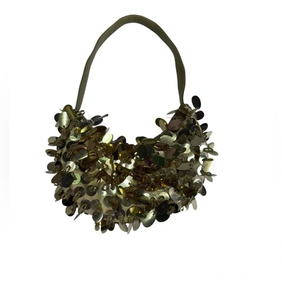 Bijoux terner Gold Sequin Women's Bag - Picture 2 of 9